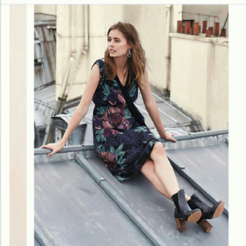 Anthropolgie Maeve Brelin midi dress XS